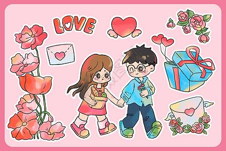 情人节表白节卡通简笔画如何画？