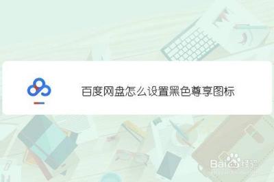 百度网盘尊享图标怎么弄？