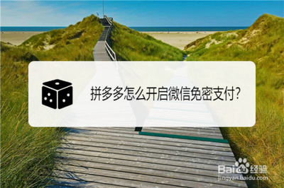 拼多多APP如何开通微信免密支付