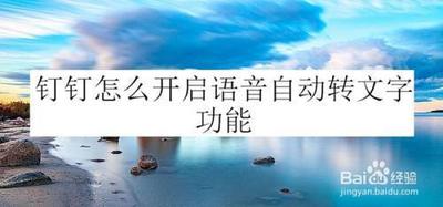 钉钉app如何打开语音自动转文字功能？