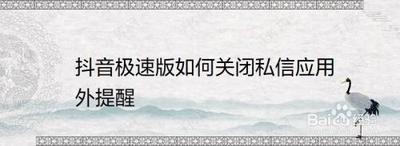 如何关闭抖音极速版的私信应用外提醒