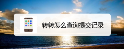 怎么查看转转我的记录