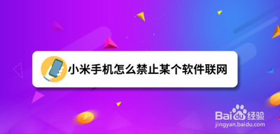 如何禁止手机上的一部分软件连接到网络
