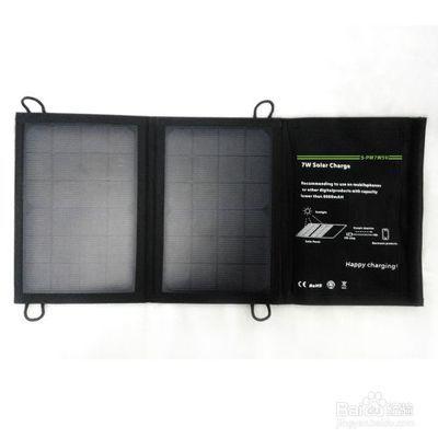 太阳能折叠充电包操作使用方法
