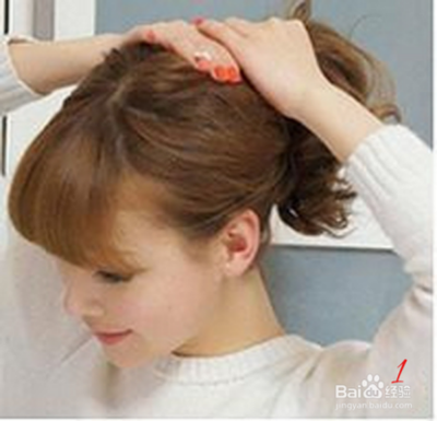 丸子头扎法甜美又减龄