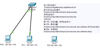 思科交换机绑定MAC地址命令和解除绑定MAC地址命令