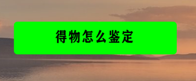 得物APP可以鉴定吗 得物APP鉴定方法