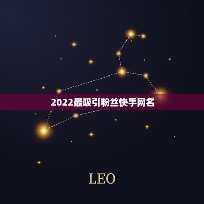 快手名字怎么取最吸引人 快手最吸引人的名字