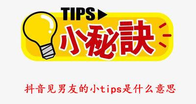 抖音见男友的小tips是什么意思 抖音见男友的小tips意思介绍