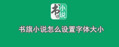 书旗小说怎么设置字体大小 书旗小说设置字体大小教程