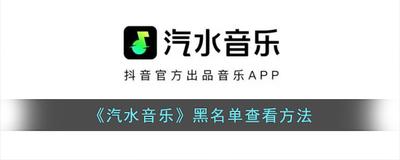 汽水音乐黑名单在哪里 汽水音乐查找黑名单的教程