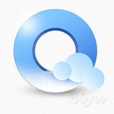 PSD如何临摹QQ浏览器图标?