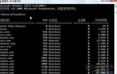 通过Vista系统自带命令提示符结束恶意进程