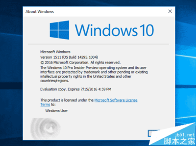 Win10桌面版年度更新预览版14295已推送的具体内容 Win10桌面版年度更新预览版14295已推送的具体内容