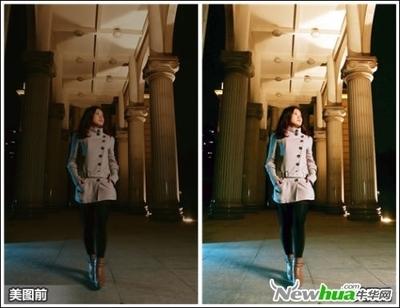 美图秀秀巧妙点亮夜色 三步补救夜拍照