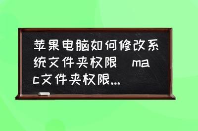 Mac系统的文件权限如何修改?修改Mac系统的文件权限方法教程