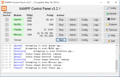 使用XAMPP搭建本地JSP+PHP环境