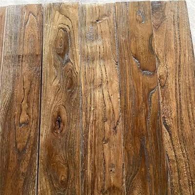 老榆木门板的表面裂缝处理过程是怎样的？