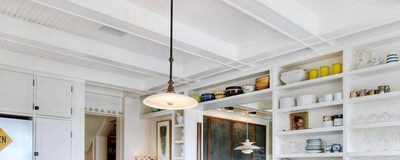 厨房吊顶高度一般是多少合适，厨房吊顶用蜂窝板好还是铝扣板好