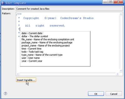 Eclipse中如何自动添加注释