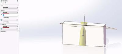 solidworks怎么建立实体穿洞零件模型?