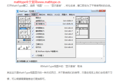 MathType窗口怎么变成灰色