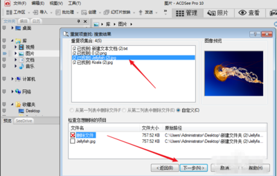 acdsee怎么快速去除重复的图片?