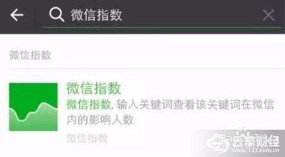 微信指数官方发布 微信指数使用方法图解