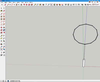 sketchup怎么创建一个羽毛球拍的模型?