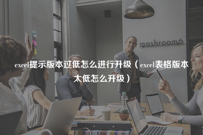 下载的excel表格提示版本过低什么意思