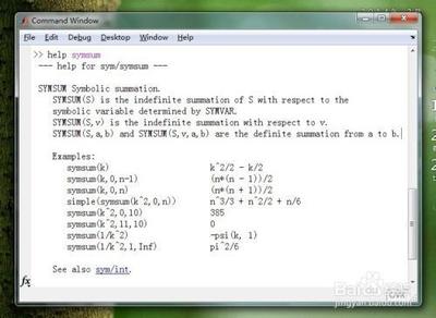 如何用matlab进行级数或数列的符号求和?matlab符号求和指令分享