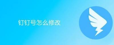 怎么修改钉钉号