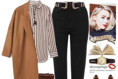 竖条纹衬衣搭配什么外套