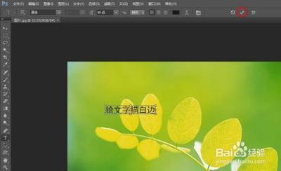 ps中怎么给字体描白边