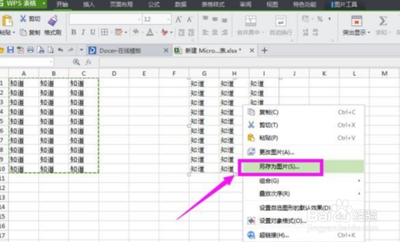 wps表格如何保存为图片