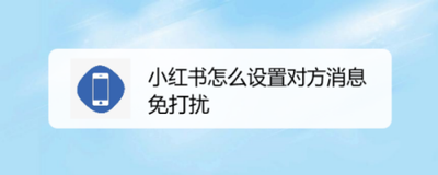 小红书如何设置好友消息免打扰