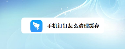 钉钉在哪里清理缓存