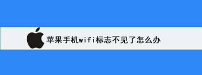 苹果手机wifi标志不见了怎么办
