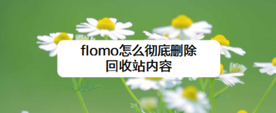 flomo怎么彻底删除回收站内容