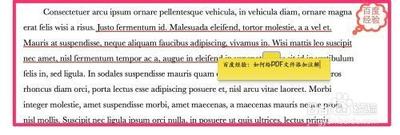 pdf文档中怎么划出横线