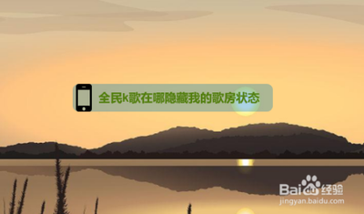 全民K歌怎么隐藏我的歌房状态