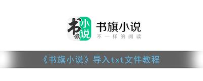 书旗小说怎么导入本地小说 书旗小说导入本地小说方法