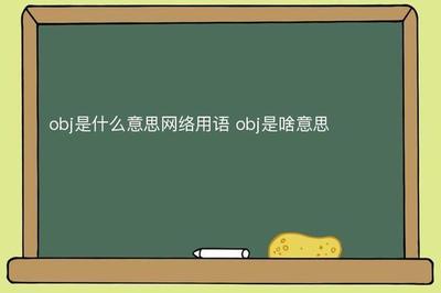 obj是什么意思网络用语 obj是啥意思